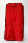 GYL Valise Bagage Porte Habits Toile Imperméable Rouge TBE