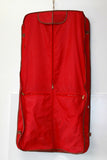 GYL Valise Bagage Porte Habits Toile Imperméable Rouge TBE