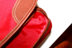 GYL Valise Bagage Porte Habits Toile Imperméable Rouge TBE