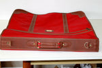 GYL Valise Bagage Porte Habits Toile Imperméable Rouge TBE