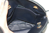 LONGCHAMP Sac Besace Cuir Bleu Nuit Porté Epaule TTBE