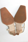 PIETRO BIANCHI Escarpins Ouverts Cuir Ajouré Beige T 38 TTBE