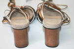 MOSQUITOS Sandales Cuir Marron Lanières Colorées T 4 / 37 TBE