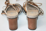 MOSQUITOS Sandales Cuir Marron Lanières Colorées T 4 / 37 TBE