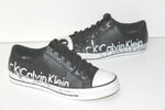 CALVIN KLEIN Tennis Sneakers Cuir Noir et Blanc T 40 Quasi Neuves