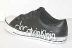 CALVIN KLEIN Tennis Sneakers Cuir Noir et Blanc T 40 Quasi Neuves