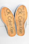 CALVIN KLEIN Tennis Sneakers Cuir Noir et Blanc T 40 Quasi Neuves
