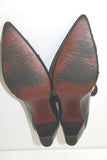 MURATTI Escarpins Pointus à Sangles Scratch  Cuir Noir T 40 TBE