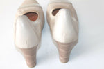 HISPANITAS Escarpins Cuir Elastiqué Teinte Coquille d'Oeuf T 40 TBE