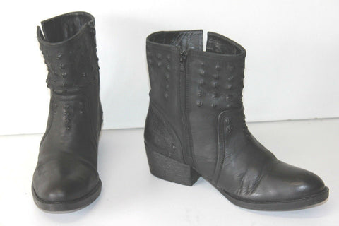 PROMOD Bottines Boots Cuir Noir Petits Talons T 38 TBE