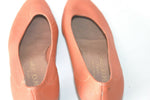 CHARLES JOURDAN Escarpins Vintage Cuir Orange Clair T 7B / 37.5 FR TBE