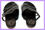 KARSTON Spartiates Sandales Cuir Quadrillé Gris Anthracite T 39 TBE