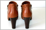 MINELLI Boots à Talons Cuir Clouté Marron Clair T 37 BE
