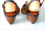 CLARKS Sandales Cuir Ajouré Bicolore T 6.5 UK  / 40 FR TBE