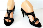 MINELLI Escarpins De Soirée Tout Cuir Strass Pastel T 36 TBE