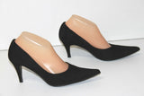 YVES DE BEAUMOND Escarpins Pointus Velours Noir T 38 TTBE