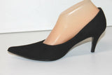 YVES DE BEAUMOND Escarpins Pointus Velours Noir T 38 TTBE