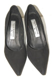 YVES DE BEAUMOND Escarpins Pointus Velours Noir T 38 TTBE