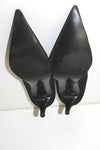 YVES DE BEAUMOND Escarpins Pointus Velours Noir T 38 TTBE