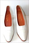 MINE DE RIEN Escarpins à Talons Tout Cuir Blanc T 39.5 TTBE