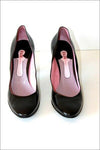 FABI Escarpins Tout Cuir Lisse Noir Doublés Cuir T 39 TBE