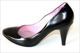 FABI Escarpins Tout Cuir Lisse Noir Doublés Cuir T 39 TBE