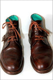 MONDERER DESIGN  Boots à Lacets Tout Cuir Marron Foncé T 40 BE