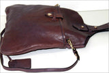 TILA MARCH Paris Sac Pochette Cuir Souple Violet Bandoulière ETAT NEUF