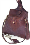 TILA MARCH Paris Sac Pochette Cuir Souple Violet Bandoulière ETAT NEUF