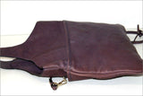 TILA MARCH Paris Sac Pochette Cuir Souple Violet Bandoulière ETAT NEUF