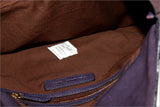 TILA MARCH Paris Sac Pochette Cuir Souple Violet Bandoulière ETAT NEUF