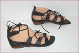 MELLOW YELLOW Spartiates Tout cuir Noir T 38 TBE