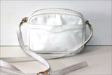 LONGCHAMP Sac Vintage Besace Cuir Blanc Bandoulière BE