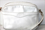 LONGCHAMP Sac Vintage Besace Cuir Blanc Bandoulière BE