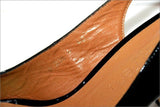 PACO HERRERO Escarpins Ouverts Cuir Vernis Noir T 40 TBE