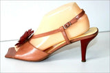 SARA MASIERO Sandales Tout Cuir Marron Clair T 40 TTBE
