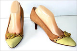 STEPHANE KELIAN Escarpins Pointus Cuir Peau Bicolore T 7 / 40.5 BE