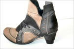 DKODE Bottines Boots Cuir Bicolore Doublées Cuir T 36 TBE
