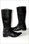 VERTIGO Bottes Pointues Cuir Lisse Noir Doublées Cuir T 38 TBE