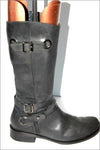 REQINS Mi Bottes Cuir Noir Doublées Cuir T 38 TBE