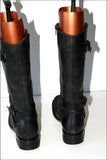 REQINS Mi Bottes Cuir Noir Doublées Cuir T 38 TBE