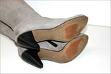 MINKA DESIGN Mi Botte Daim Gris Clair Doublées Cuir T 39 TBE