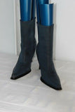 SPIRIT Bottines à Hauts Talons   Textile Rayé Bleu et Noir T 40  TTBE