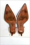 MINELLI Escarpins Pointus Tout Cuir Ivoire T 37 TBE