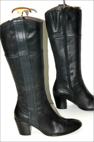 MAM'ZELLE Bottes Cuir Noir Doublées Cuir T 38 TBE
