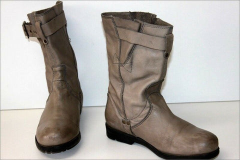 PALLADIUM Bottines boots Cuir Souple Gris Clair T 37 BE