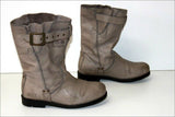 PALLADIUM Bottines boots Cuir Souple Gris Clair T 37 BE