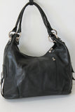 BORSE IN PELLE Sac Shopping Cuir Noir Doublé Cuir BE