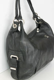 BORSE IN PELLE Sac Shopping Cuir Noir Doublé Cuir BE