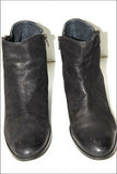 JONAK Bottines Boots Croute de Cuir  Noir Doublées Cuir Doubles Zips T 41 TBE